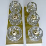 Pair of large vintage architectural wall lights
