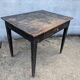 Table de ferme en bois patiné noir
