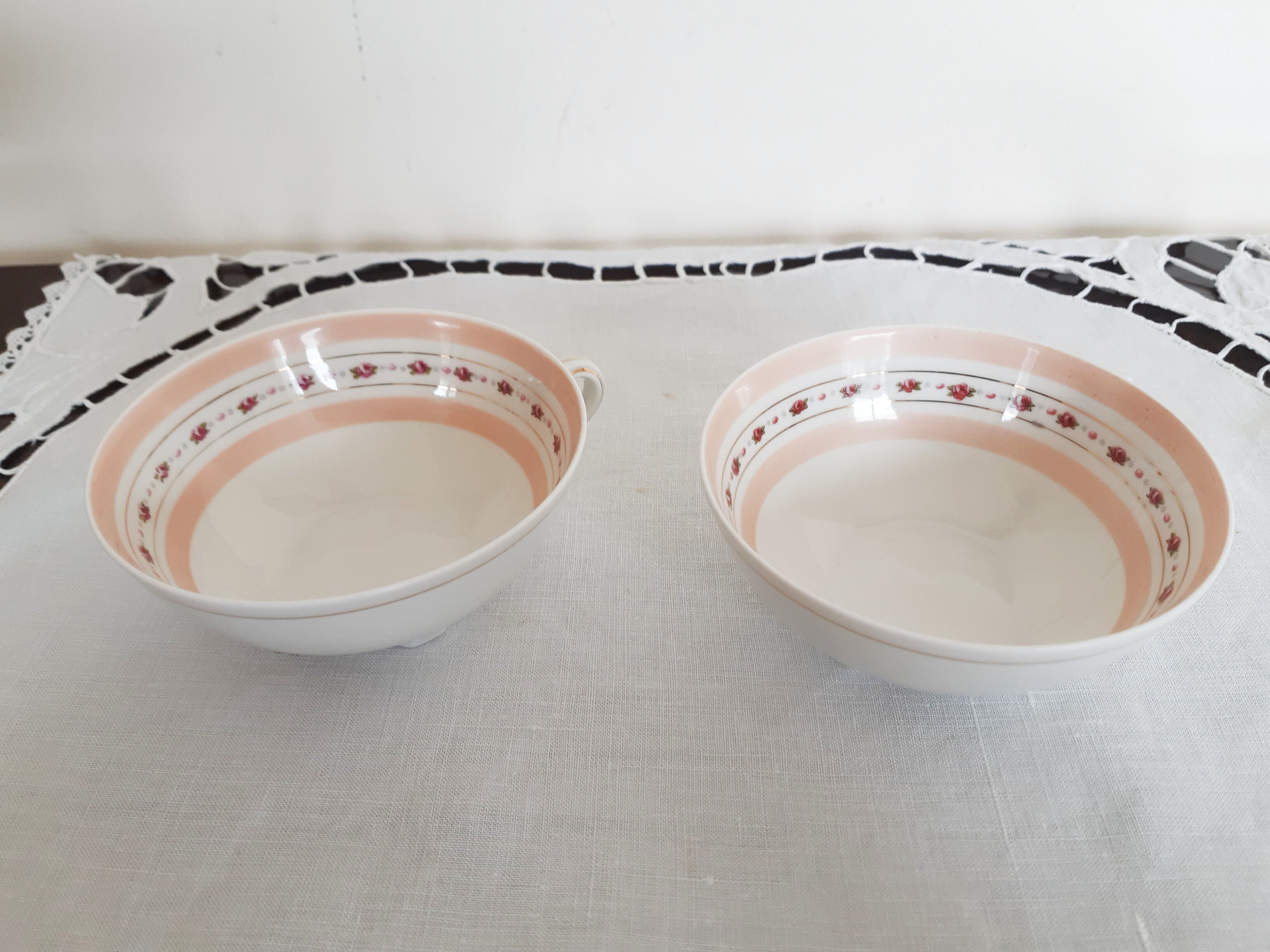 Limoges porcelain standing tea cups