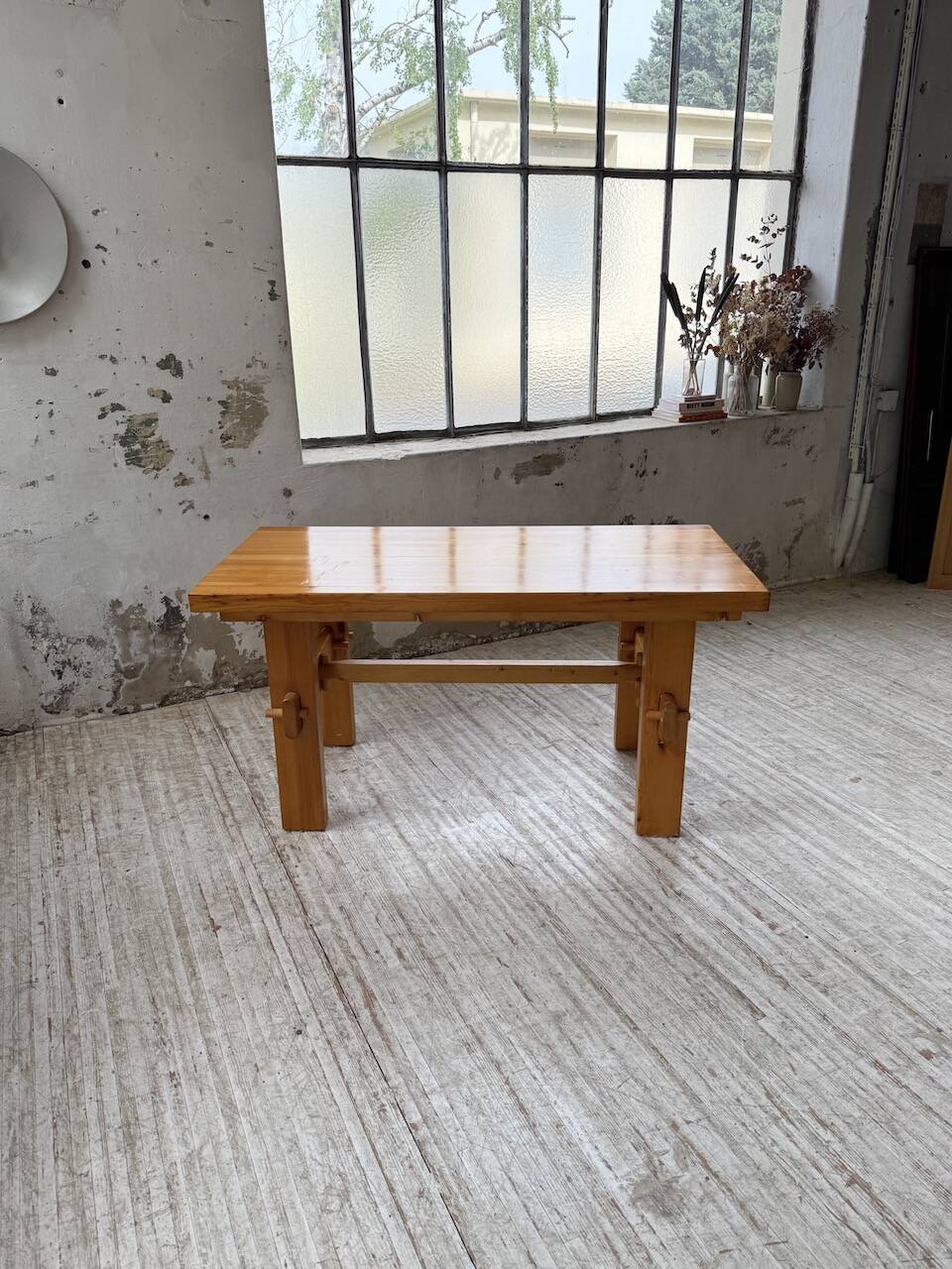Farmhouse table, mountain furniture from the 50s