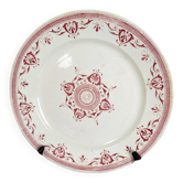 Old iron earth plate Creil and Montereau - Admiral decoration