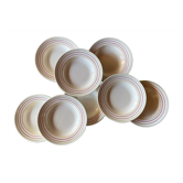 8 assiettes creuses Gien modèle Jean