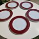 Set of 5 large fine porcelain plates, first choice.