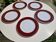 Set of 5 large fine porcelain plates, first choice.