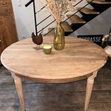 Table ovale ancienne rénovée