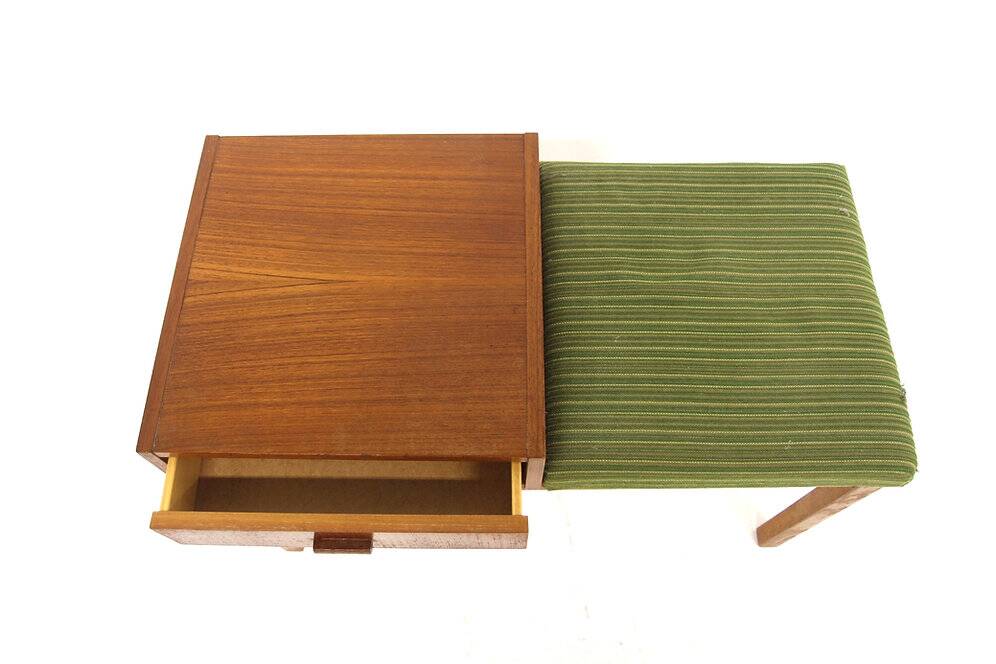Scandinavian teak telephone bench, Sweden, 1960
