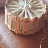 70s suspension in rattan and Scandinavian style fabrics