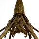 Gilded bronze and blown glass paste chandelier, Muller Frères, Art Deco