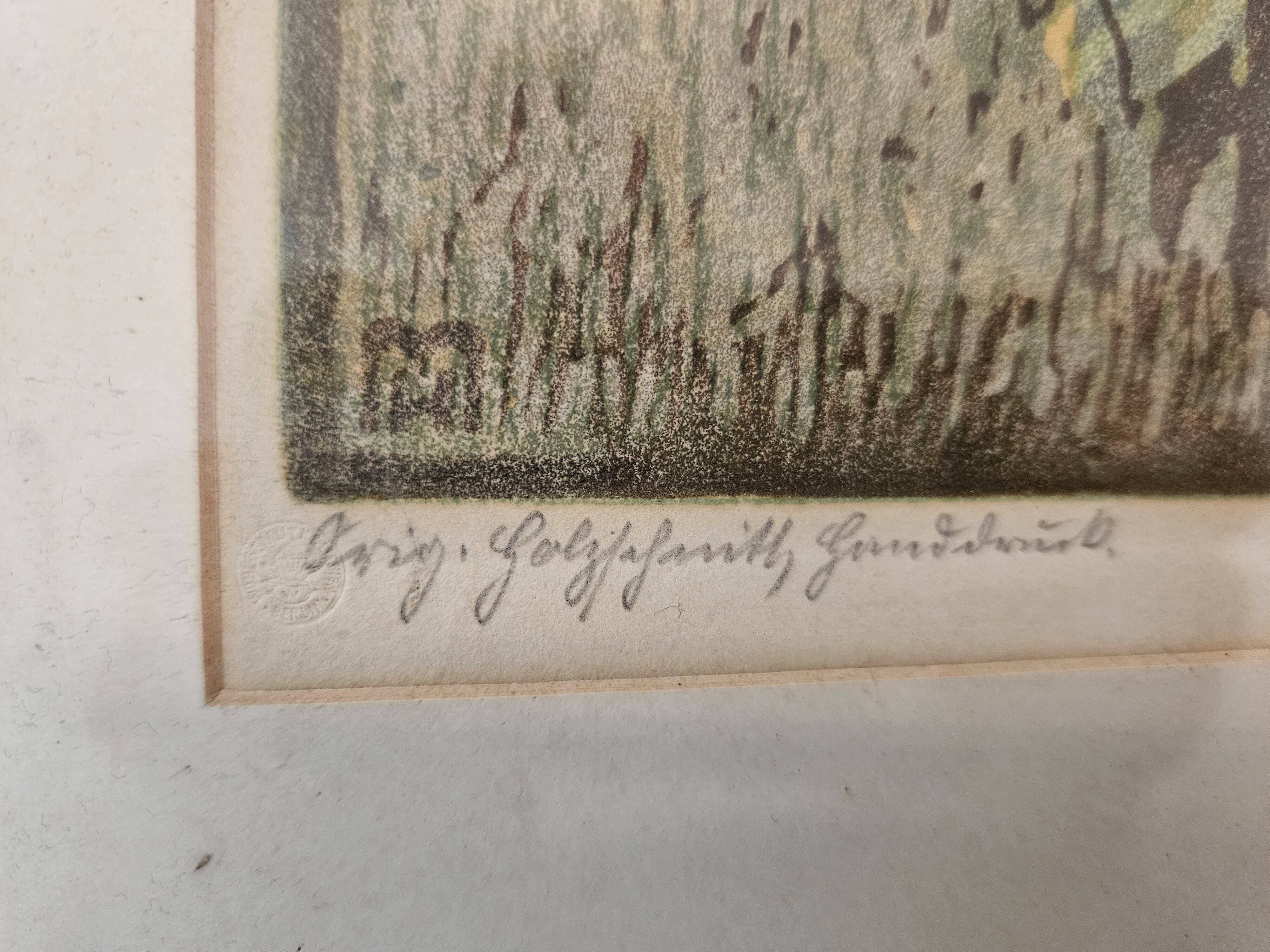 Lithograph by H. Majs