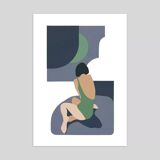 Blue moon - art print (30 x 40) signed ackeogh