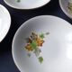 4 Gien "primefleur" hollow porcelain plates