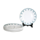 Dessert plate in earthenware style Ceranord iron earth