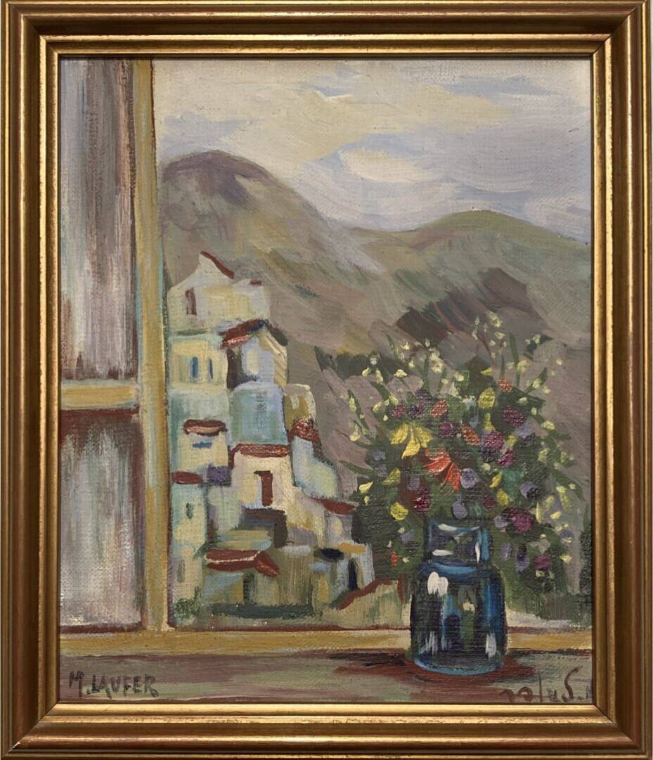 "The Bouquet on the Window" by Milia Laufer