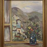 "The Bouquet on the Window" by Milia Laufer