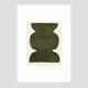 Duo of paints - pow and mood - dark khaki green - signed eawy