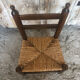 Chaise enfant bebe bois tourné + assise paille tressée vintage #a289
