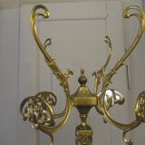 parrot coat rack in marble and brass