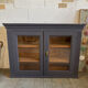 Midnight blue display cabinet