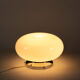 White opaline and chrome metal lamp, 1970s