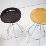 Set of Four Beech Jamaica Bar Stools by Pepe Cortés, 1990s