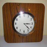 Electric wall clock in formica - 1950s
