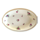 Ravier en porcelaine de Haviland décor aux roses rouges
