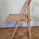 Chaise pliante vintage en chêne,  années 60