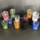 12 old mold glass glasses