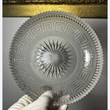 4 Baccarat plates in Greek key pattern 19th century