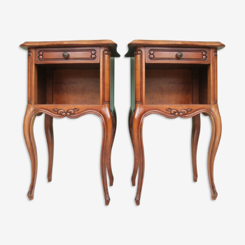 Pair of Louis XV-style bedside tables
