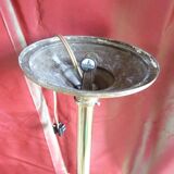 Art Deco chandelier, 4 arms of light, opalescent Ezan glasses