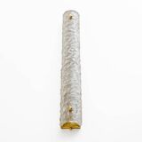 Pair of Modern Brass and Murano Glass "Scavo" Sconces