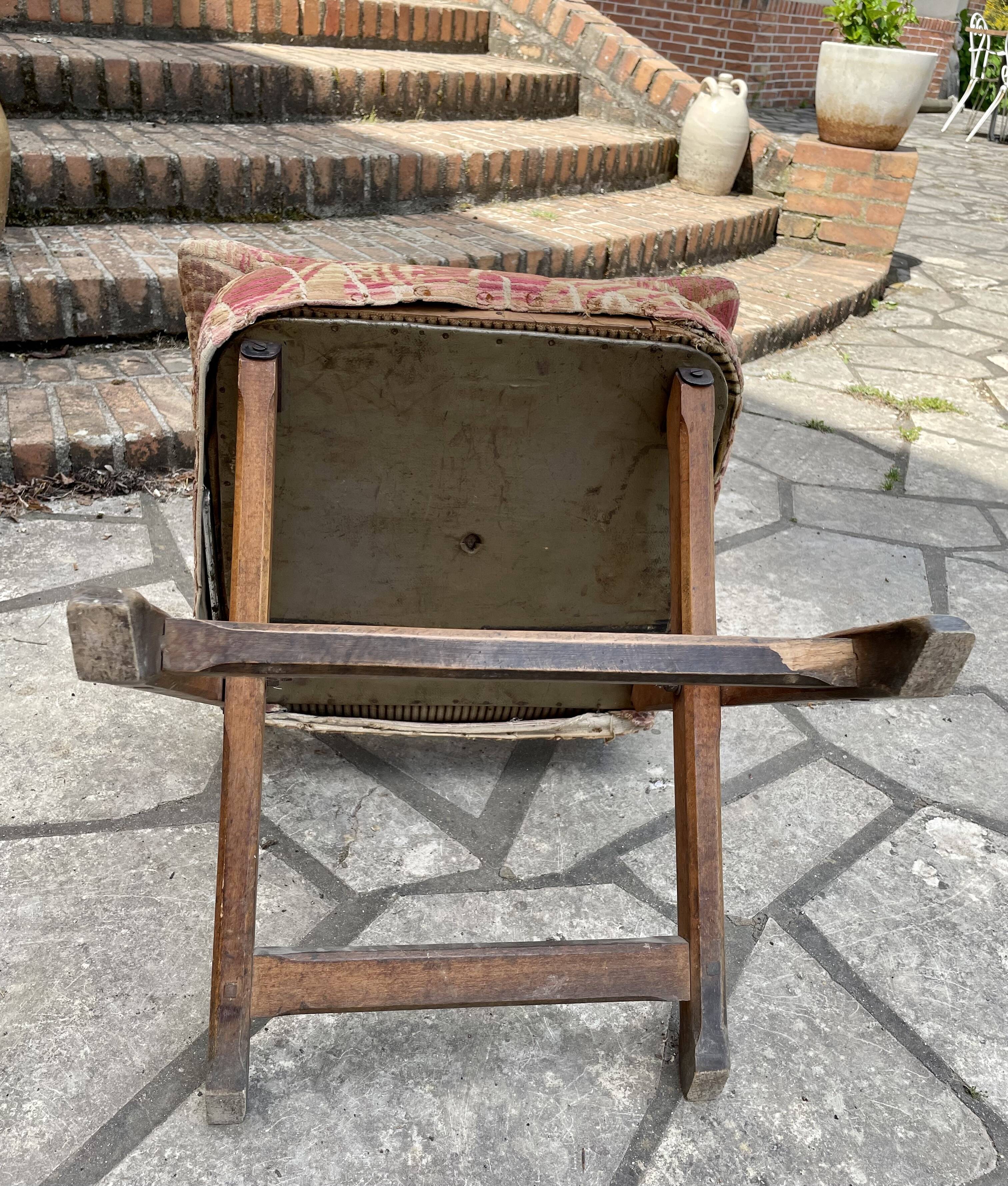 Chaise pliante de théâtre 1900