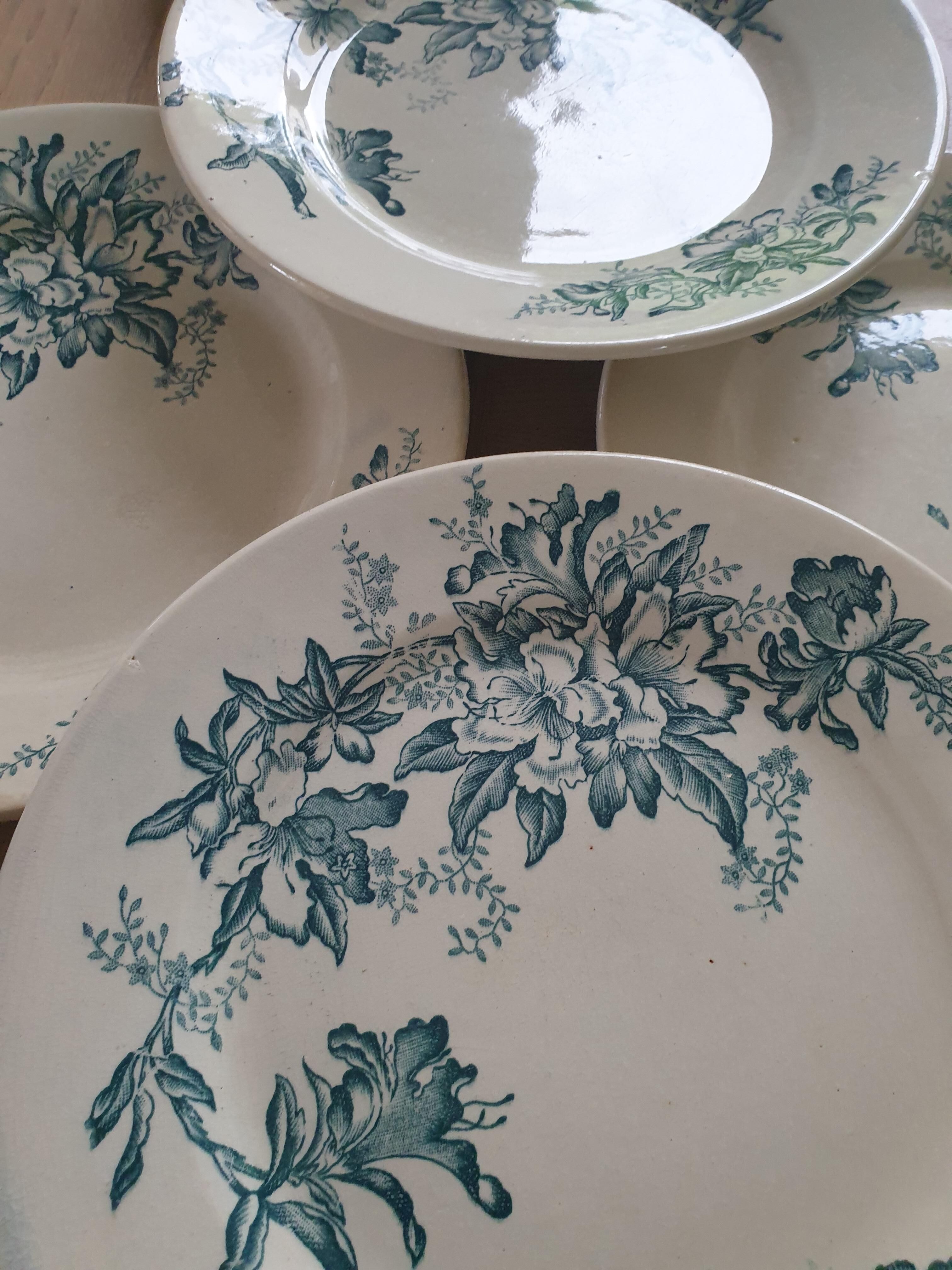 Set of 6 iron earth plate