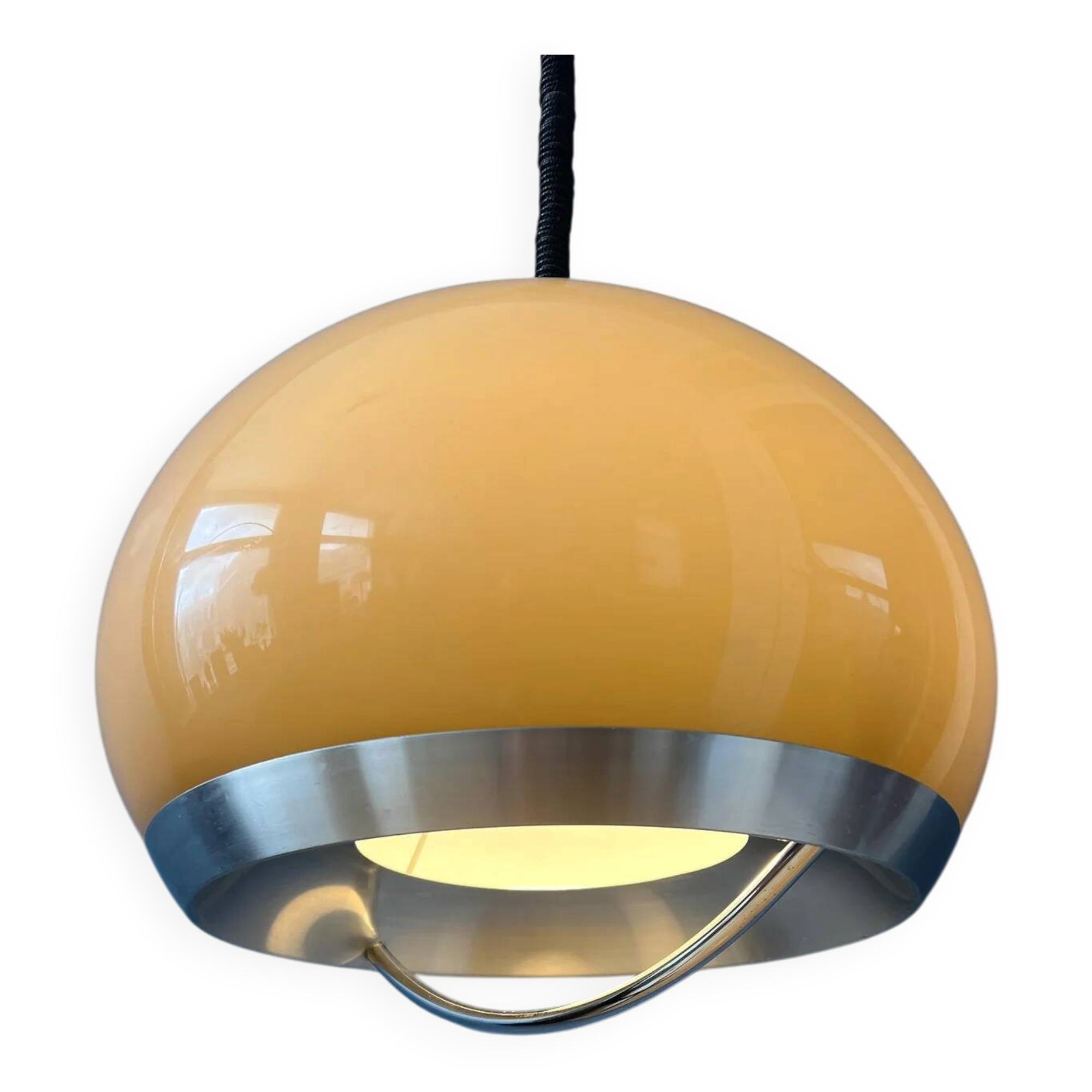Vintage Dijkstra Space Age Mushroom Pendant Lamp