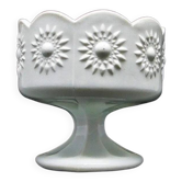 Sugar bowl postmodernism, pressed glass, Ząbkowice, Poland, 1970s