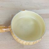 Pitcher and pan Grandjean Jourdan Vallauris, ceramic wood effect