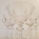 6 Baccarat crystal champagne cups, around 1920