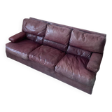 Italian leather sofa from the 70s