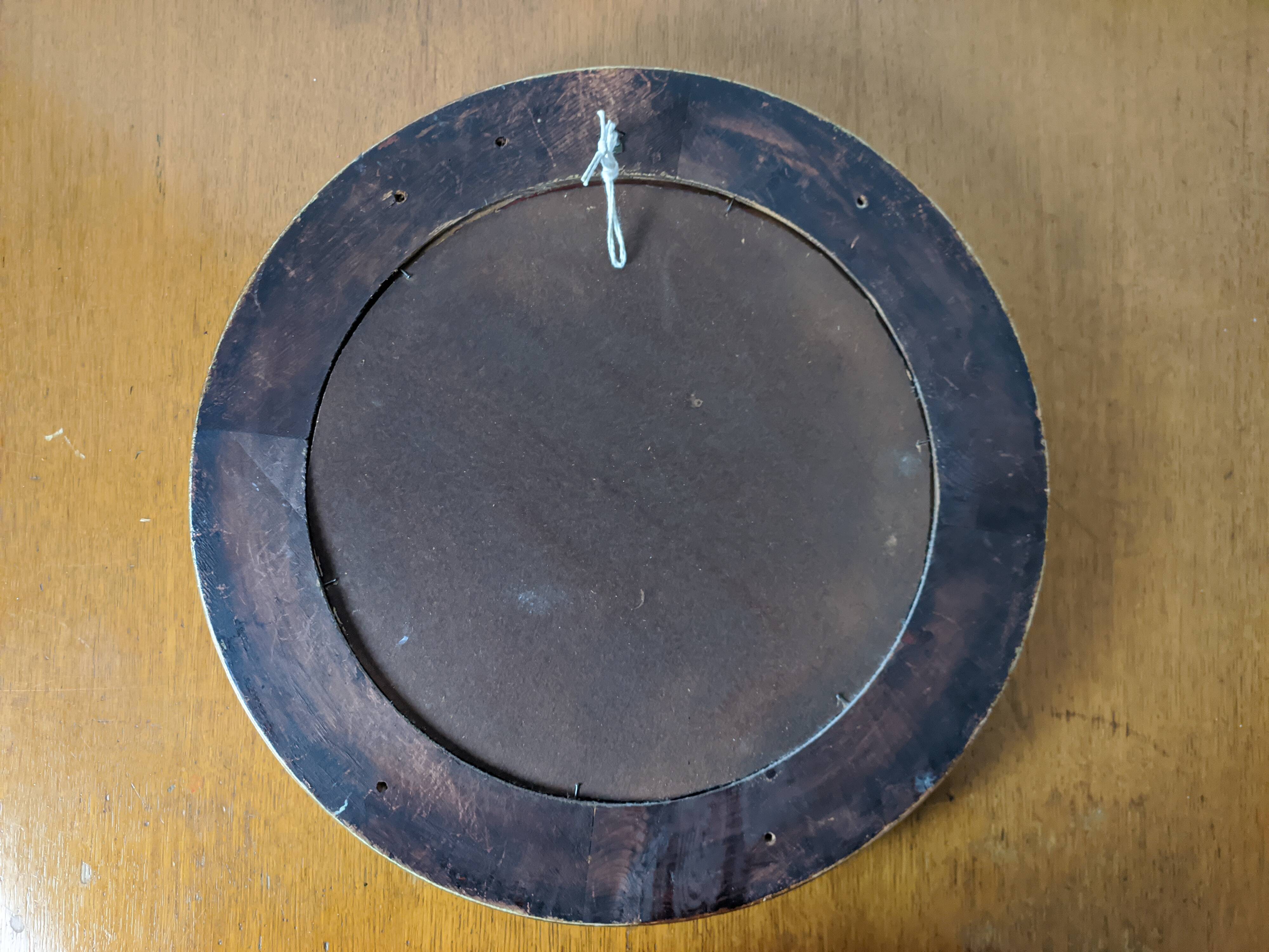 Old golden mirror 40 x 40 cm