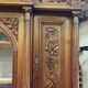 Art Nouveau buffet in carved oak with vine decoration