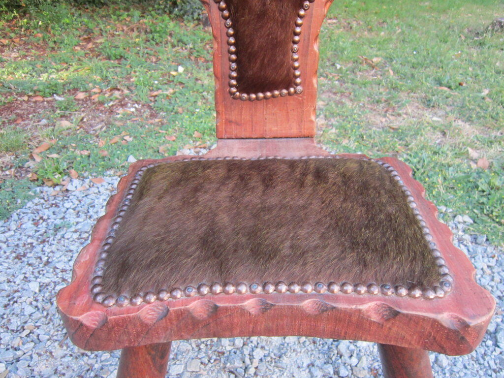 Chaise tripode esprit chalet