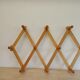 Wooden accordion coat rack