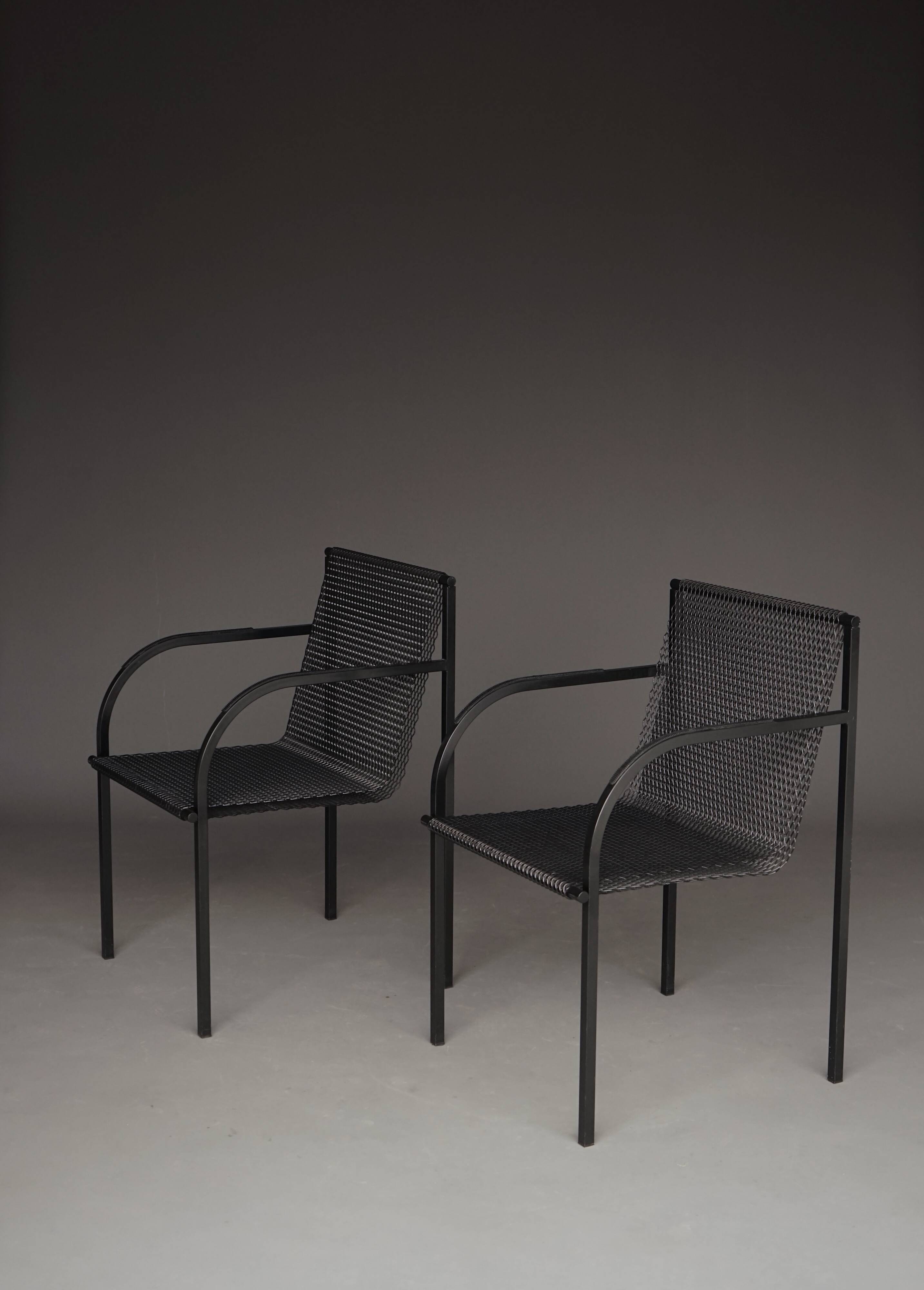 Model R401 Chairs by Shiro Kuramata for Pastoe. Set of 2