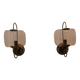 Pair of brass wall lights