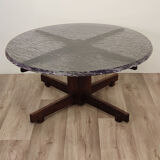 Vintage coffee table in resin and rosewood around 1960