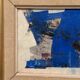 Original Swedish Oil on Panel – "Blue Composition" by Gunnar Nordström – Signed – Vintage and Framed – 24.5 × 18.5 cm (9.6 in × 7.3 in)