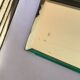 Bevelled mirror trapeze two waves at the top