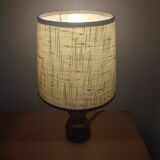 Vintage Japanese straw lamp