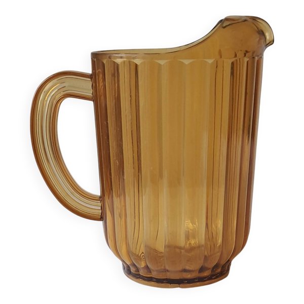 Pichet vintage en polycarbonate ambré